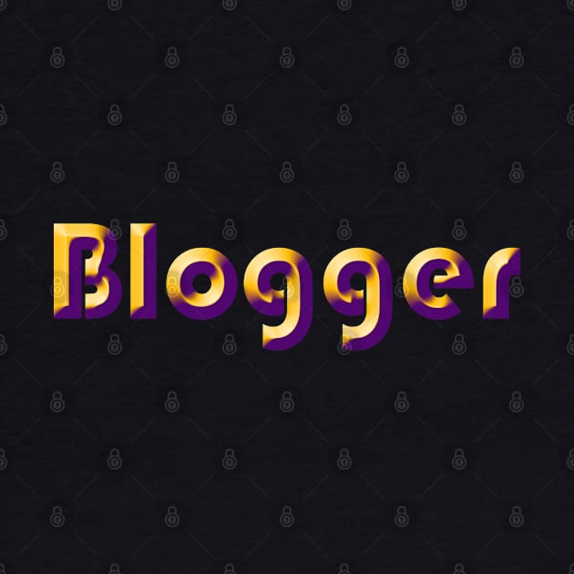 Blogger (gold and purple) by EpicEndeavours